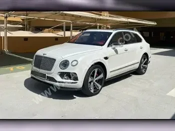 Bentley  Bentayga  2018  Automatic  78,000 Km  12 Cylinder  Four Wheel Drive (4WD)  SUV  White  With Warranty