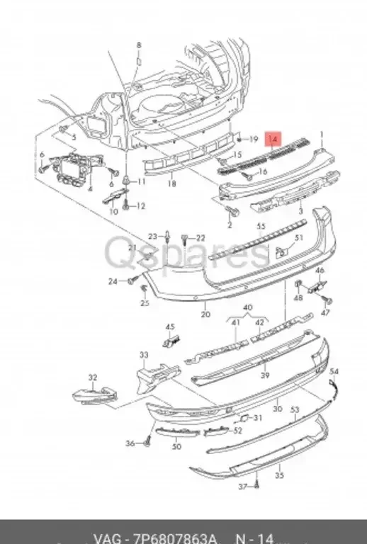 Car Parts - Volkswagen  Touareg  - Body Parts & Mirrors  -Part Number: 7P6807863A