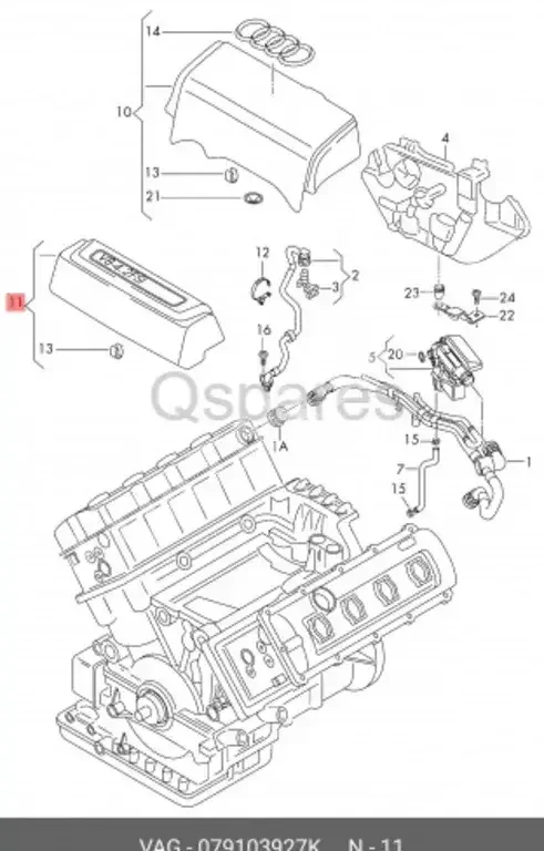 Car Parts - Audi  Q7  - Filters & Caps  -Part Number: 079103927K