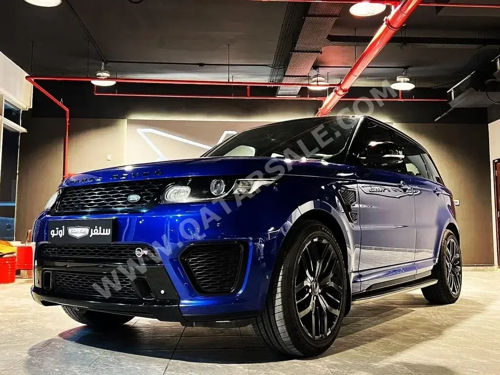 Land Rover  Range Rover  Sport SVR  2015  Automatic  229,000 Km  8 Cylinder  Four Wheel Drive (4WD)  SUV  Blue  With Warranty