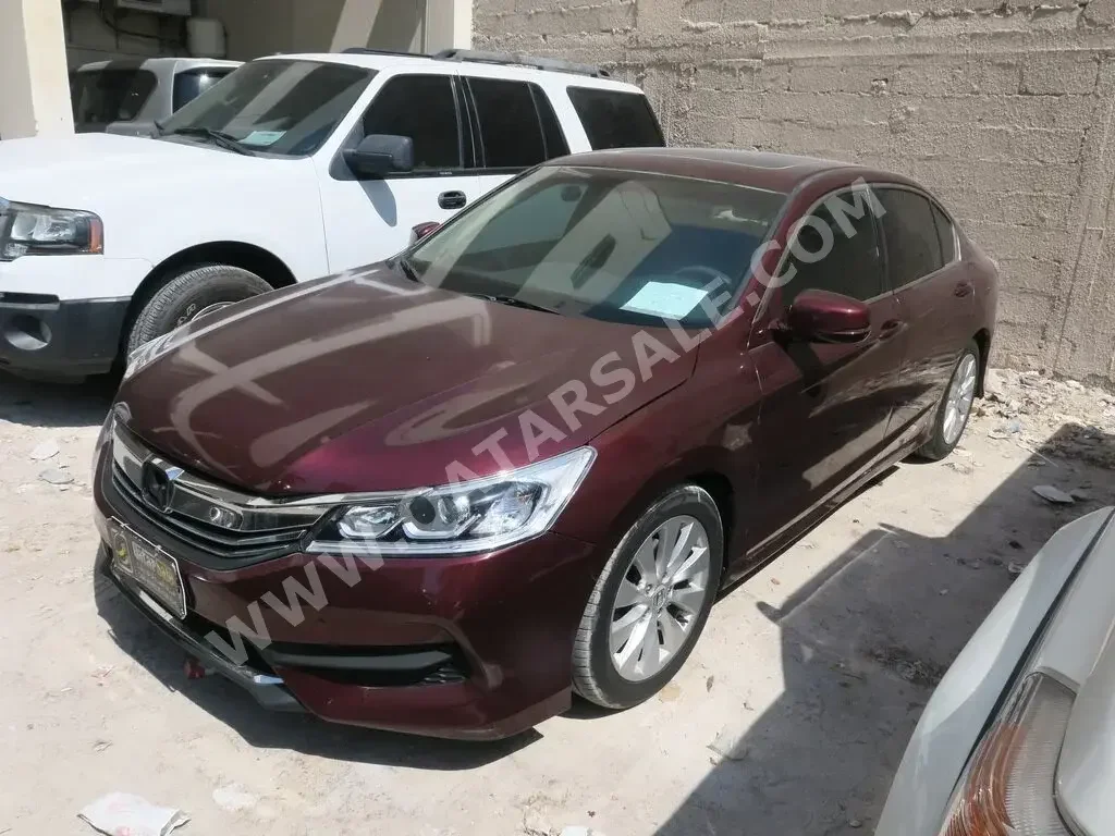 Honda  Accord  2016  Automatic  112,000 Km  4 Cylinder  Front Wheel Drive (FWD)  Sedan  Red  With Warranty