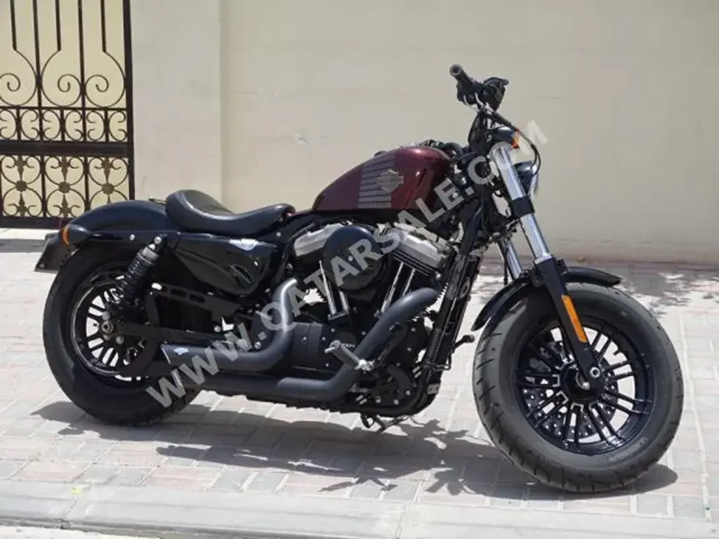 Harley Davidson  Forty Eight - Year 2018 - Color Maroon - Gear Type Manual -  Warranty - Mileage 2000 Km