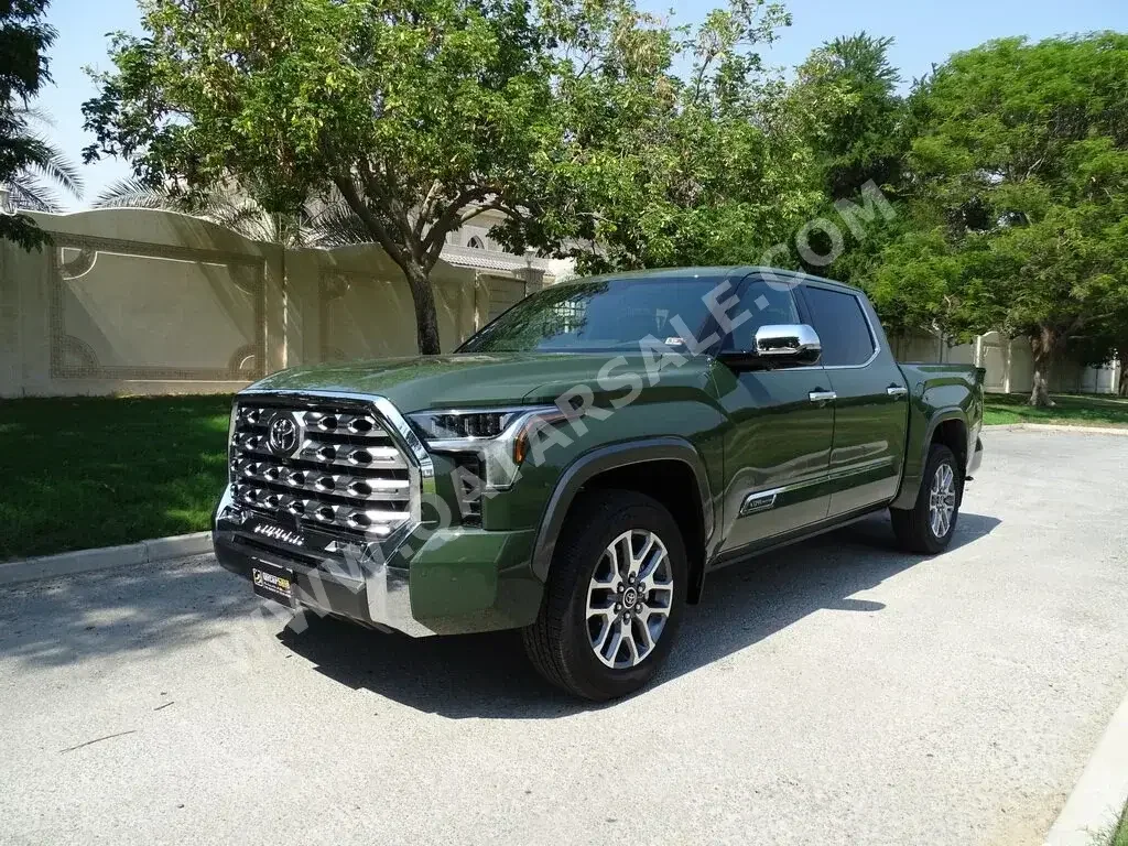 Toyota  Tundra  Edition 1794  2023  Automatic  0 Km  6 Cylinder  All Wheel Drive (AWD)  Pick Up  Green  With Warranty