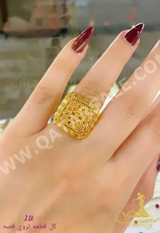 Gold Ring  Turkey  Woman  By Weight  5.63 Gram  Yellow Gold  21k