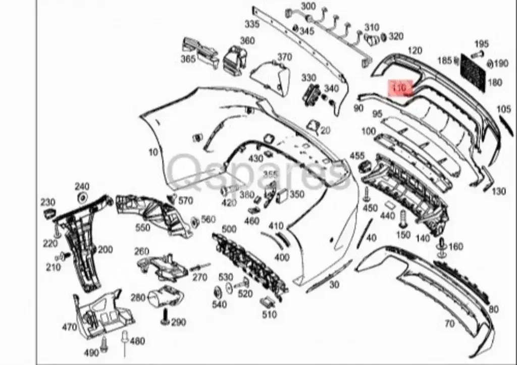 Car Parts - Mercedes-Benz  G-Class  - Strips, rubber  -Part Number: A21788511219040