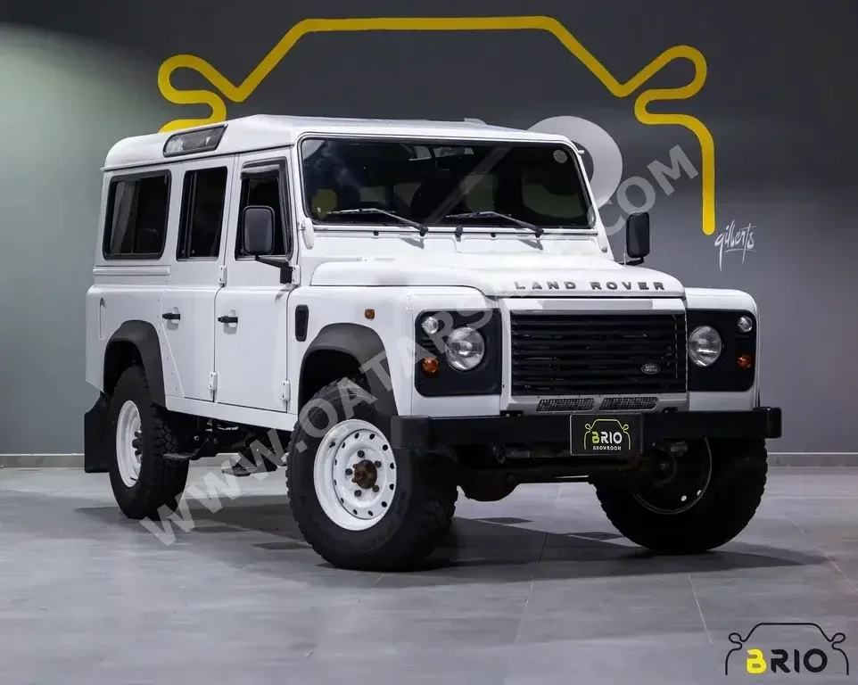 Land Rover  Defender  110  2012  Manual  56,000 Km  4 Cylinder  Four Wheel Drive (4WD)  SUV  White