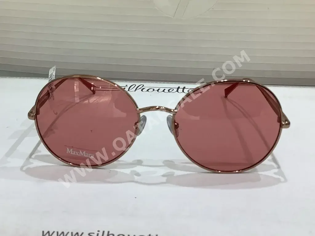 Max Mara  Sunglasses  Pink  Round  Warranty  for Women