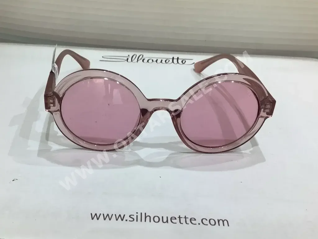 Guess  Sunglasses  Pink  Round  Warranty  for Women