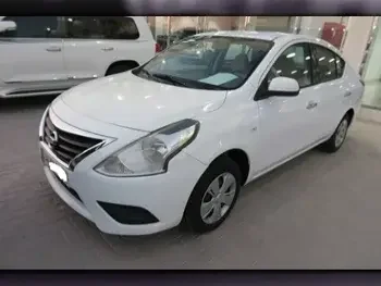 Nissan  Sunny  2019  Automatic  118,000 Km  4 Cylinder  Front Wheel Drive (FWD)  Sedan  White  With Warranty