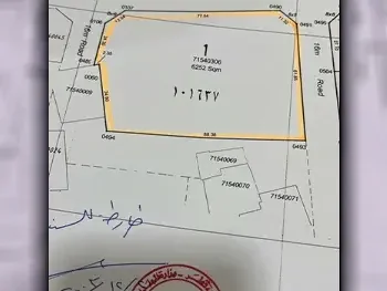 اراضي للبيع في أم صلال  - أم صلال علي  -المساحة 6,250 متر مربع