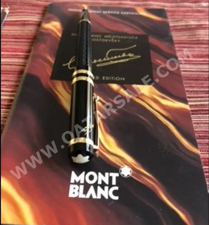 قلم مونت بلانك  اسود و ذهبي -  سنة 1997