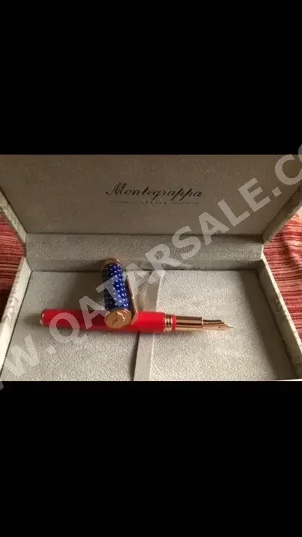 Montegrappa  Red and Blue -  Year 2021  Fountain Pen