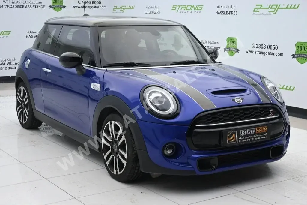 Mini  Cooper  S  2021  Automatic  8,000 Km  4 Cylinder  Front Wheel Drive (FWD)  Hatchback  Blue  With Warranty