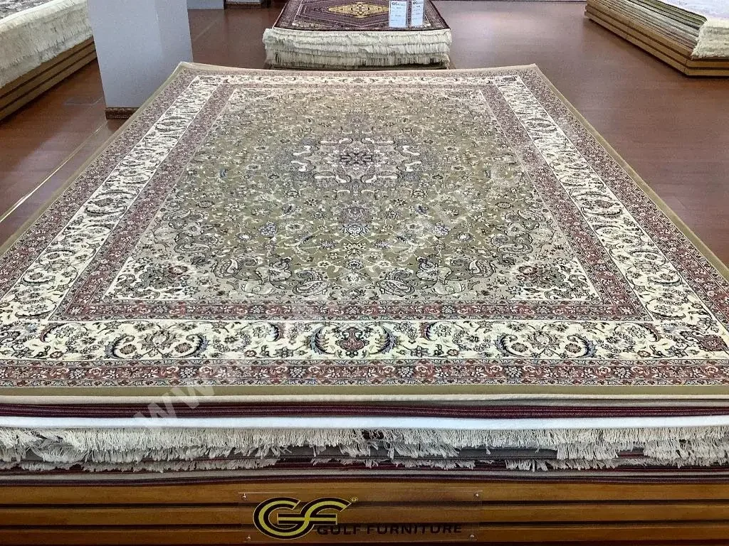 Rugs Kashan  Silk  Multicolor  Medium  3' x 5'  Iran  Hand-Made  Rectangle  Oriental Inspired
