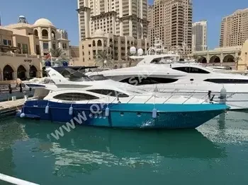 Azimut  Plus 68  73.5 ft  Blue + Green  2002  Italy  2  ام تي يو  2300 HP  With Parking