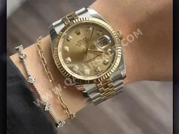 Watches - Rolex  - Analogue Watches  - Yellow  - Women Watches