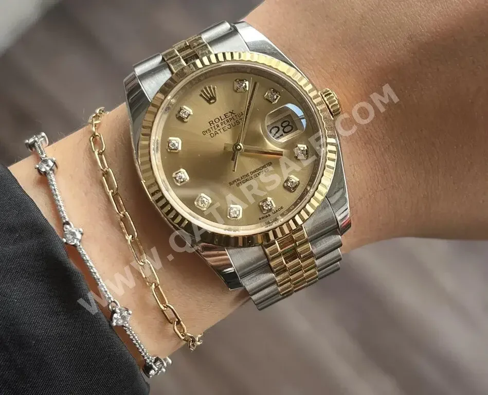 Watches - Rolex  - Analogue Watches  - Yellow  - Women Watches