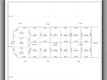 اراضي للبيع في الظعاين  - أم قرن  -المساحة 420 متر مربع