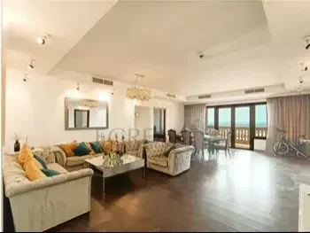 4 غرف نوم  شقة  للايجار  في الدوحة -  اللؤلؤة  مفروشة بالكامل