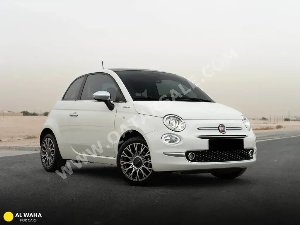 Fiat  500  2022  Automatic  8,800 Km  4 Cylinder  Front Wheel Drive (FWD)  Hatchback  White  With Warranty