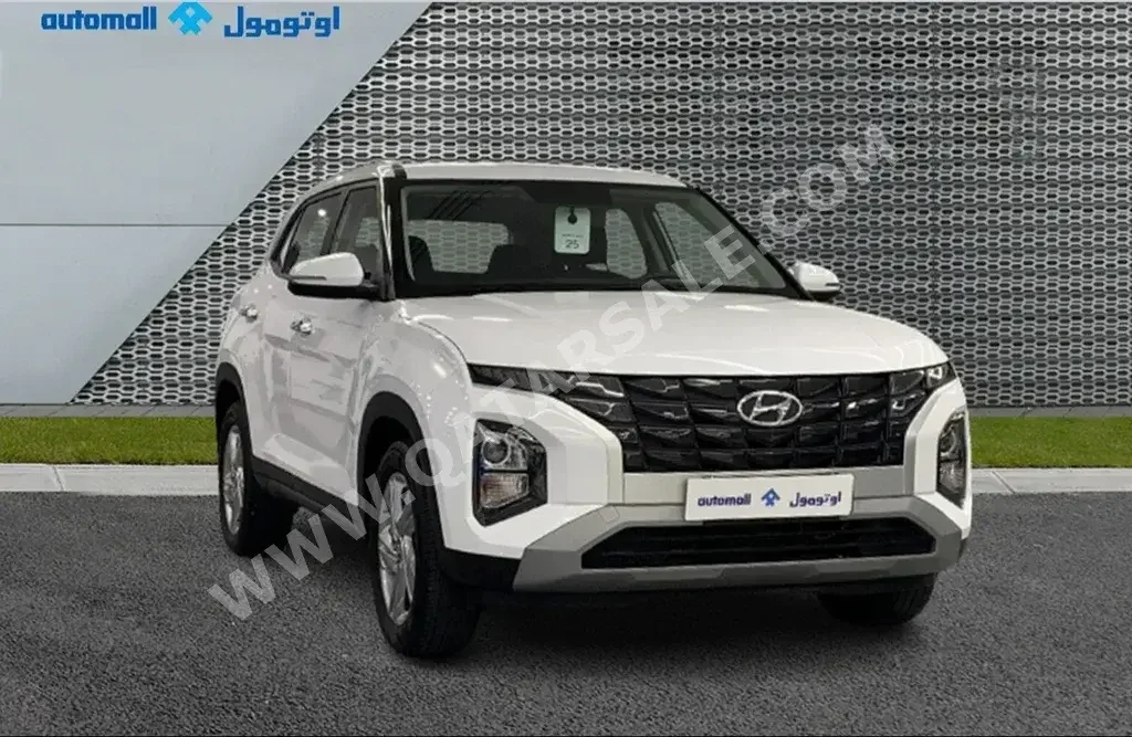 Hyundai  Creta  2024  Automatic  513 Km  4 Cylinder  Front Wheel Drive (FWD)  SUV  White  With Warranty