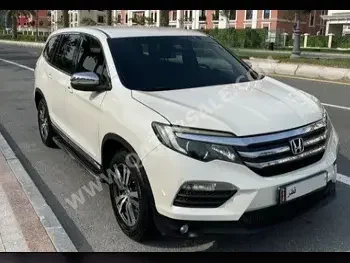  Honda  Pilot  2016  Automatic  143,000 Km  6 Cylinder  Front Wheel Drive (FWD)  SUV  White  With Warranty