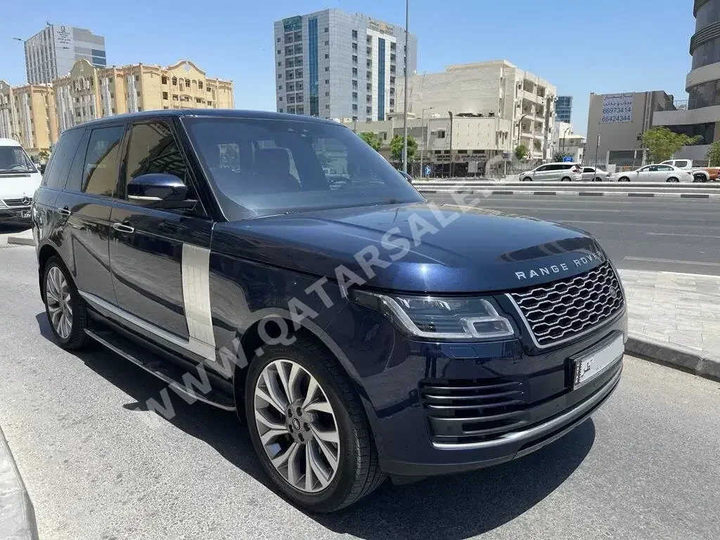 Land Rover  Range Rover  Vogue SE  2019  Automatic  98,000 Km  8 Cylinder  Four Wheel Drive (4WD)  SUV  Dark Blue  With Warranty