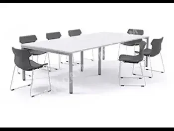 المكاتب ومكاتب الحاسوب - طاولة الاجتماعات  - أبيض