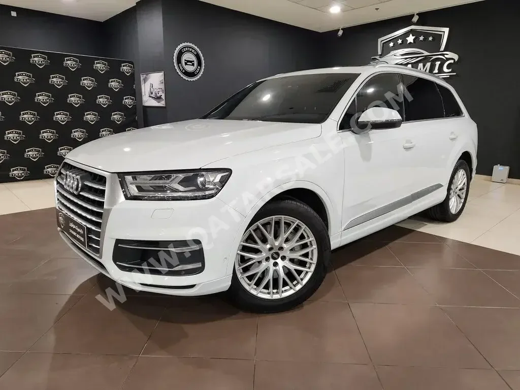 Audi  Q7  2019  Automatic  36,000 Km  6 Cylinder  Four Wheel Drive (4WD)  SUV  White  With Warranty