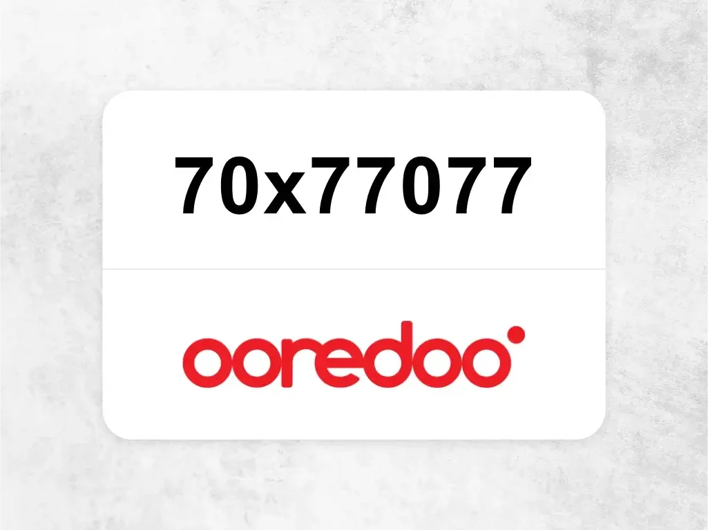 Ooredoo Mobile Phone  70x77077