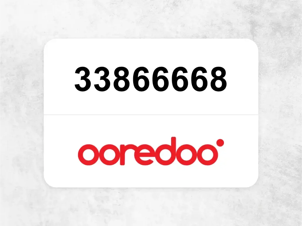Ooredoo Mobile Phone  33866668