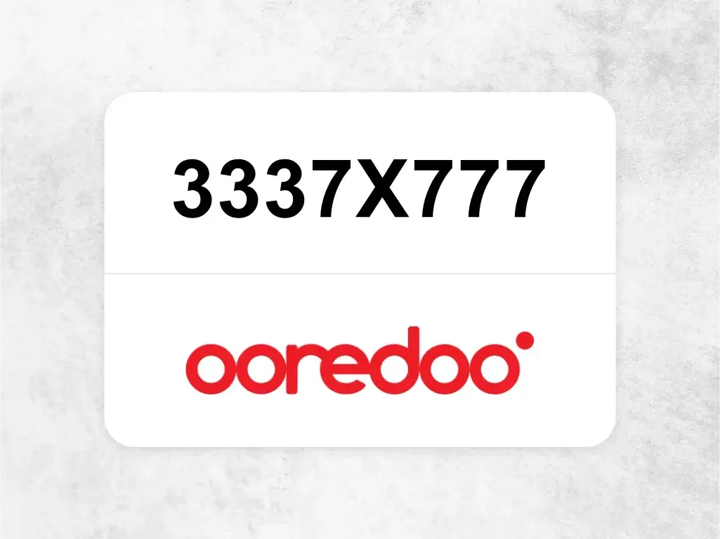 Ooredoo Mobile Phone  3337X777