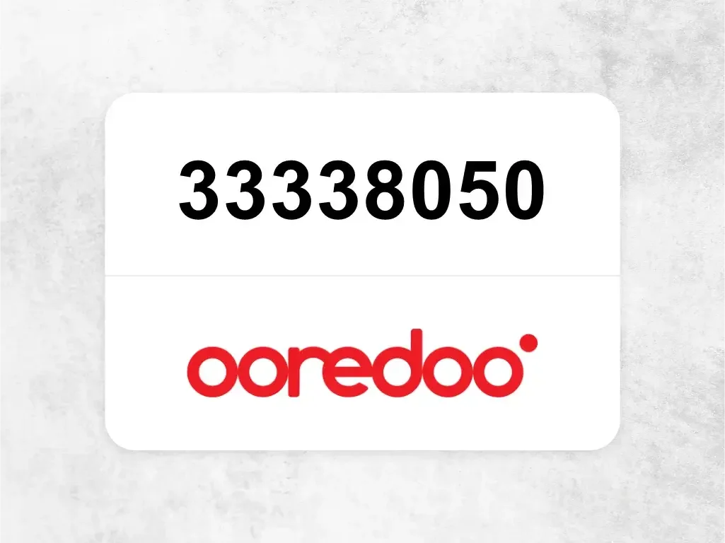 Ooredoo Mobile Phone  33338050