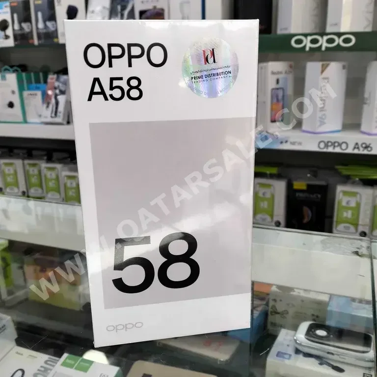 OPPO  - A Series  - 58  - Black  - 128 GB  - Under Warranty