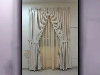 Curtains & Blinds Price Per Meter  Light-Filtering  Satin  Qatar  More than 6