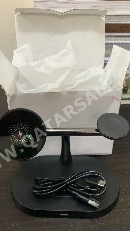 Mobile Phone Holder/Stand With Charger  Black