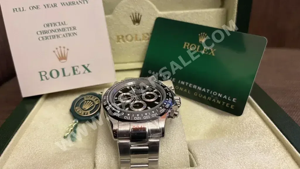 - Rolex - Analogue Watches - Black - Men Watches Stainless Steel 2023 ...