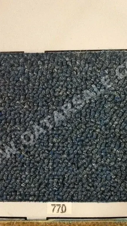 Rugs Blue  Qatar  Non-Slip Backing  With Delivery  With Installation