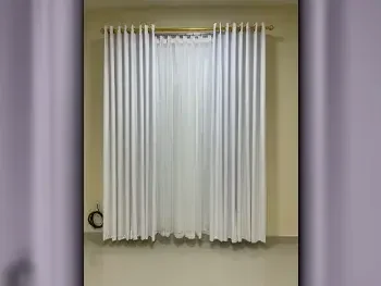 Curtains & Blinds White  Price Per Unit  Room-Darkening  Velvet  2  Qatar