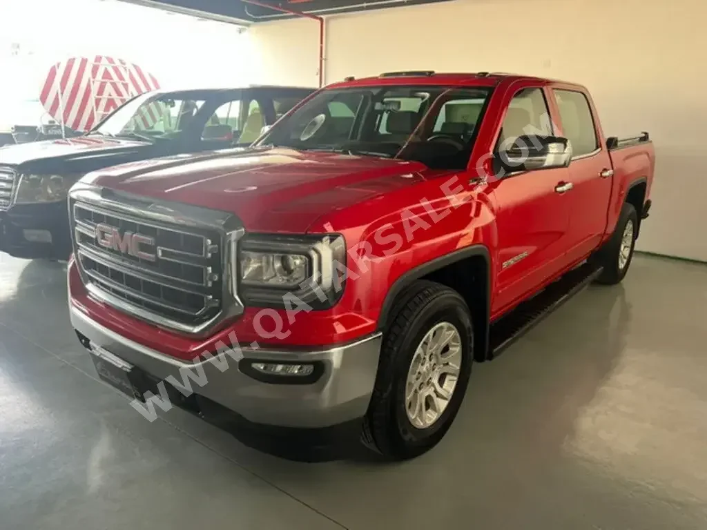 GMC  Sierra  SLE  2018  Automatic  134,000 Km  8 Cylinder  Four Wheel Drive (4WD)  Pick Up  Red