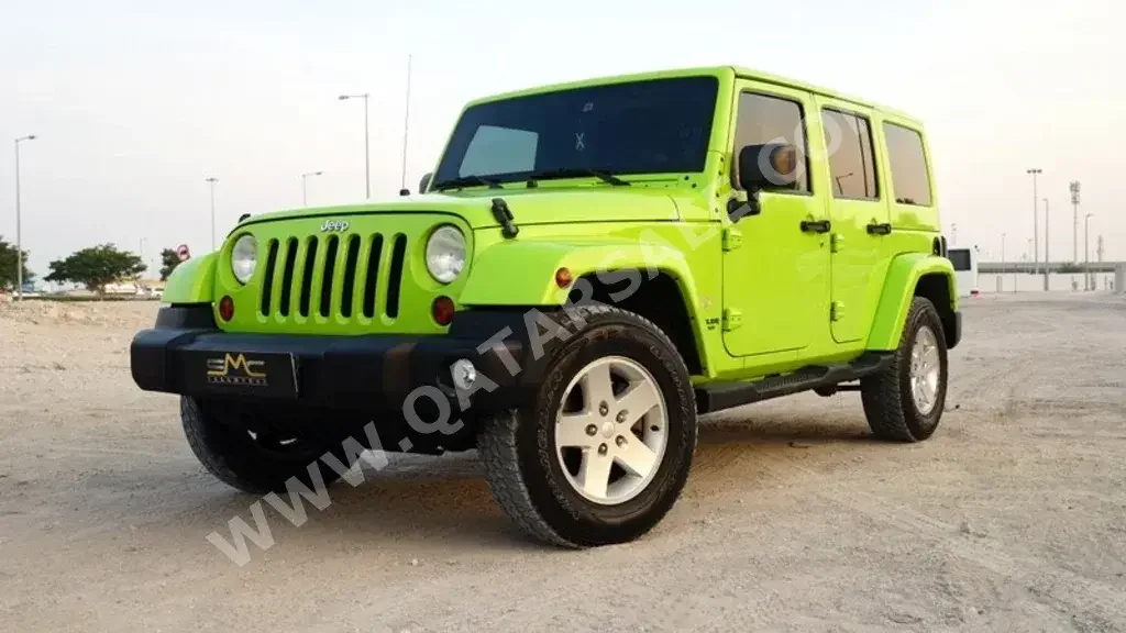 Jeep  Wrangler  Unlimited  2012  Automatic  99,000 Km  6 Cylinder  Four Wheel Drive (4WD)  SUV  Green