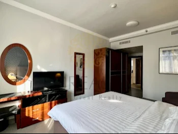 1 غرف نوم  شقة  للايجار  في الدوحة -  الخليج الغربي  مفروشة بالكامل