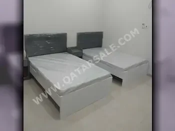 Beds - Single  - Gray  - Mattress Included
