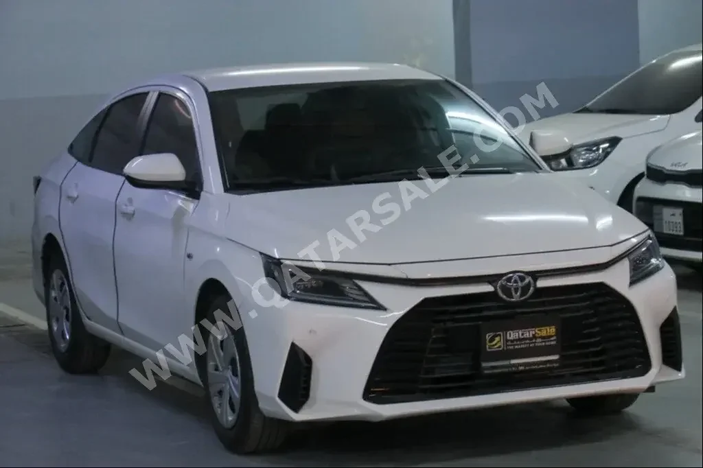 Toyota  Yaris  2023  Automatic  50,000 Km  4 Cylinder  Front Wheel Drive (FWD)  Sedan  White  With Warranty