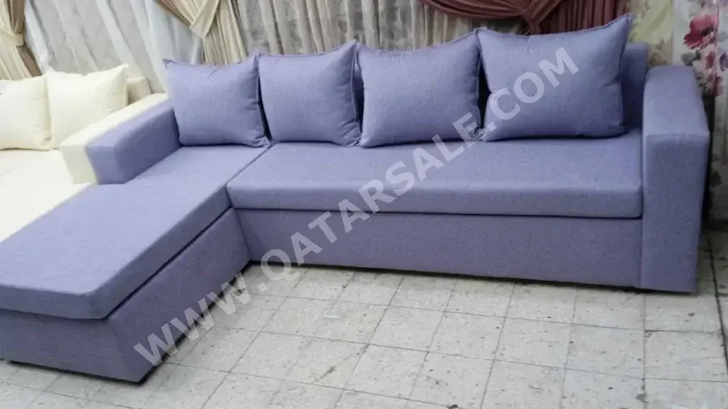 Sofas, Couches & Chairs L shape  - Cotton / Cotton Blend  - Gray