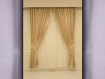 Curtains & Blinds Beige  Price Per Unit  Light-Filtering  Velvet  3