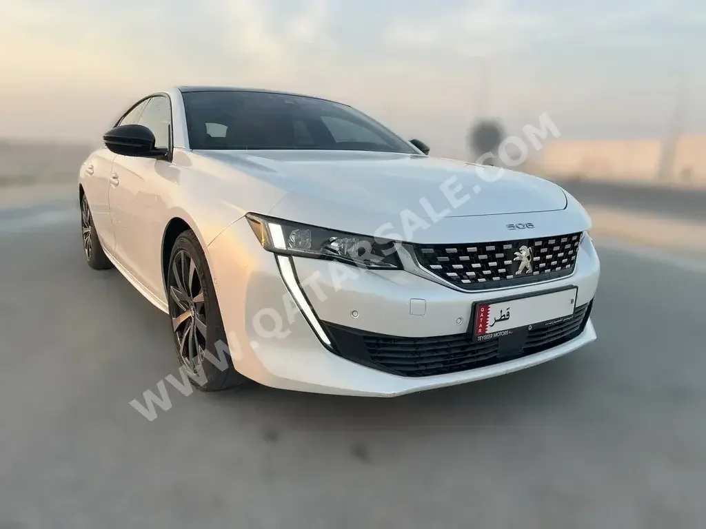 Peugeot  508  GT line  2021  Automatic  40,000 Km  4 Cylinder  Front Wheel Drive (FWD)  Sedan  White  With Warranty