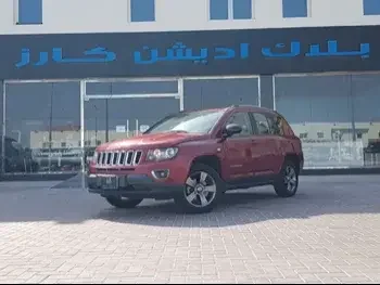 Jeep  Compass  2016  Automatic  91,000 Km  4 Cylinder  Four Wheel Drive (4WD)  SUV  Red