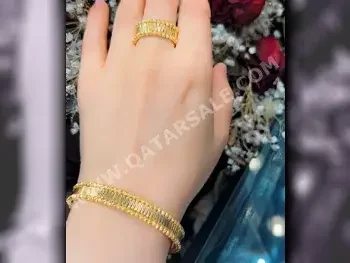 Gold Without Stone  Woman  Bracelet  By Item ( Designers )  Turkey  18.18 Gram  17  Special Stylish Package  Free Shipping  Yellow Gold  21k