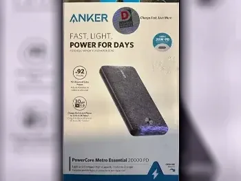 Power Banks Anker  With Most Mobile Devices Including iPhones  Black  Under Warranty